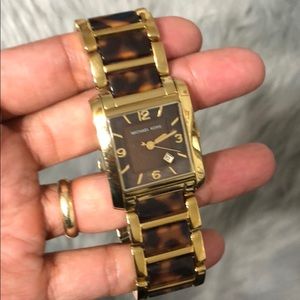 Tortoise shell Michael Kors watch